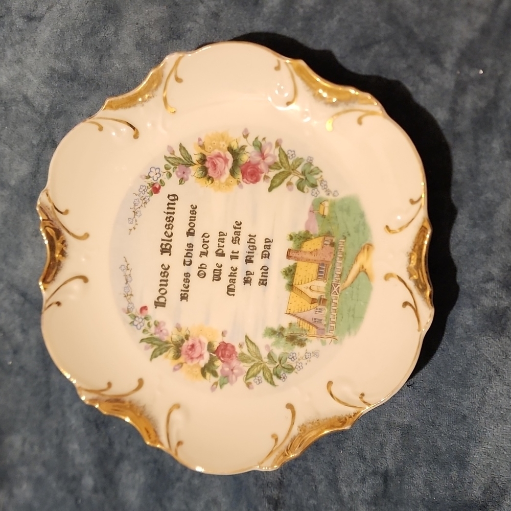 Vintage House Blessing Wall Decor Home Decor Decorative Plate